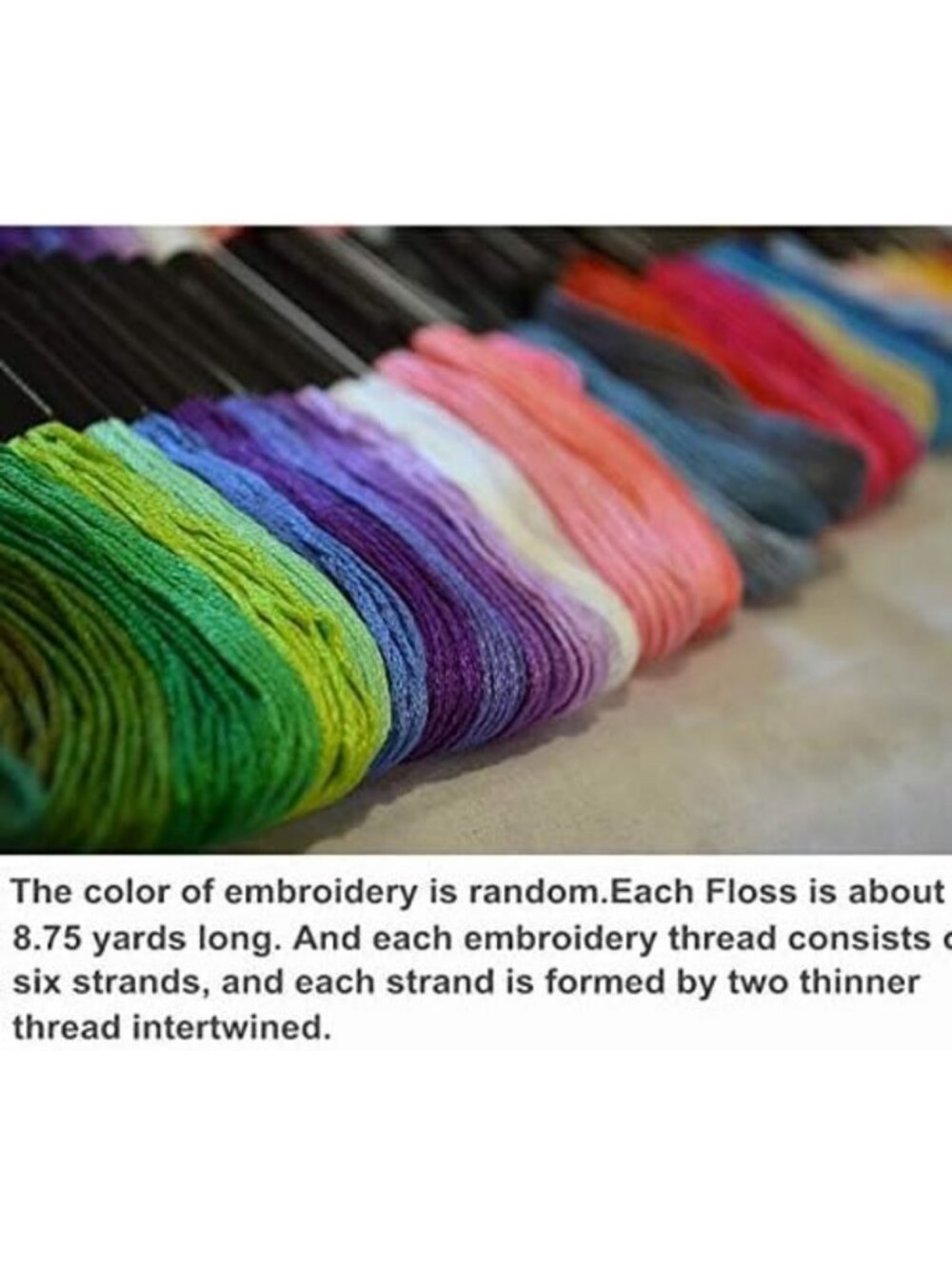 Rainbow Embroidery Floss Set - 447 Cotton Skeins for Cross Stitch & Crafting - Picture 6 of 8